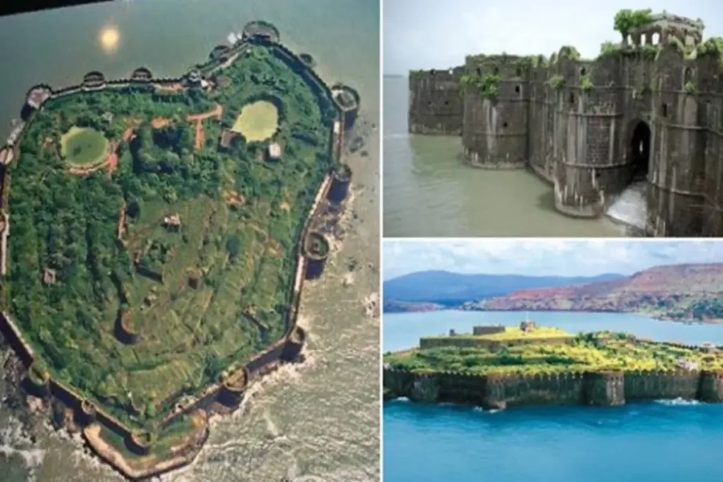 Janjira Fort aerial view in Maharashtra